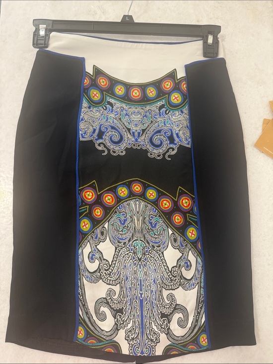 Etro Dresses & Skirts - Etro Black and Multi Paisley-Panel Pencil Skirt size 38